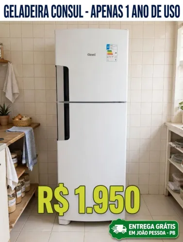 Geladeira com entrega grátis para toda João Pessoa com apenas 1 ano de uso