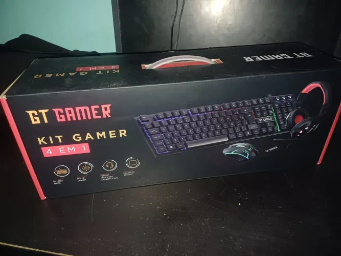 Kit Gamer 4 em 1 GOLDEN TECH - Novo com nota fiscal