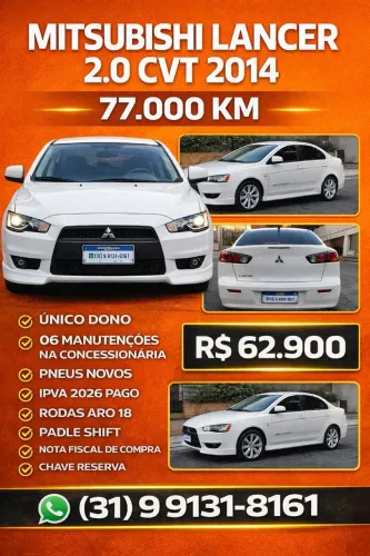 Mitsubishi Lancer 2.0 16V 160cv Aut. 2014