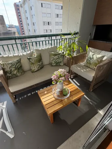 Conjunto de Sofá para Área Externa + Mesa - Excelente Estado