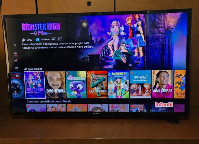 TV SMART 50 Samsung - Imagem Ultra Nítida - Wi-Fi Rápido - Entrego Hoje