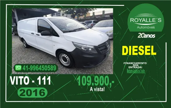 Mercedes-Benz Vito 111 CDI Furgão 1.6 TB Diesel 4P MEC 2016