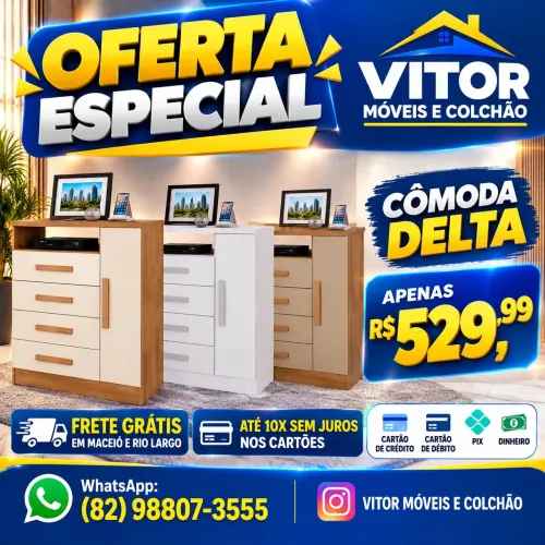 OFERTA CÔMODA DELTA ATUALE