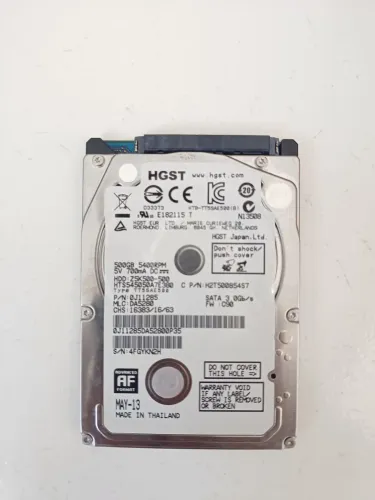 Hd Hitachi 500gb notebook