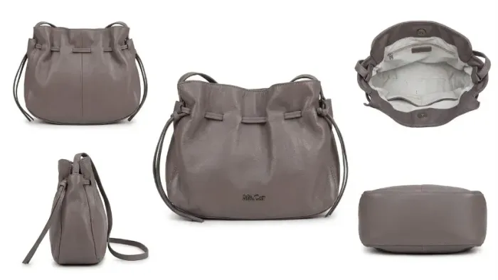 bolsa mr cat shouder transversal pequena cinza original 