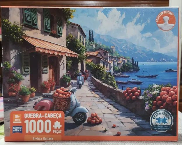 Quebra cabeça 1000 peças Riviera Italiana