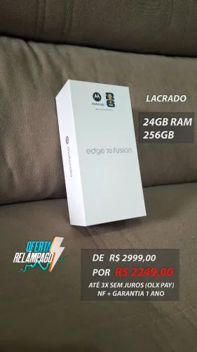 [LACRADO] Motorola Edge 70 Fusion, 24GB RAM, 256GB, 6.8" AMOLED 144hz (Até 3x sem juros)