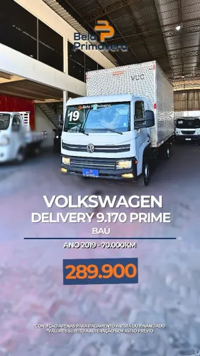 CAMINHÃO DELIVERY 9.170 PRIME ANO 2019