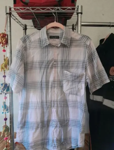 Camisa dolce e gabbana p com avarias ler anuncio