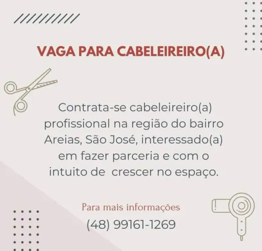 Parceria com cabeleireiro (a)