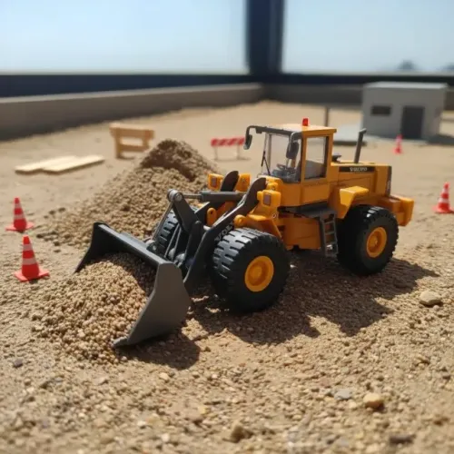 Miniatura Volvo L150c Escala 1:50 - Veículo Realista