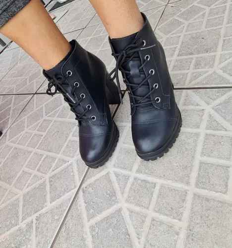 Bota coturno feminina dakota preto 33