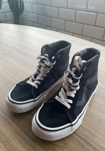 tênis vans cano alto preto 34