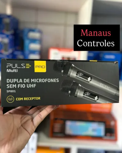 Microfone Sem Fio Profissional Duplo Pulse Pro - Promoção 