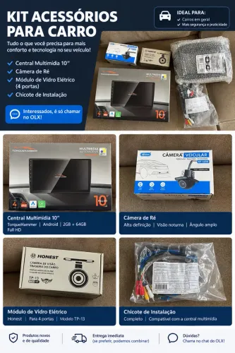 KIT MULTIMÍDIA + CÂMERAS + CHICOTE - 10? FULL HD
