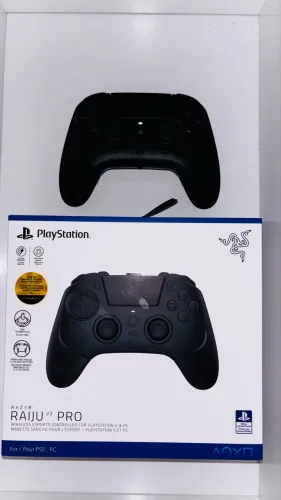 Razer Raiju V3 Pro PS5/PC Completo, Pouquíssimo Uso, Caixa Original