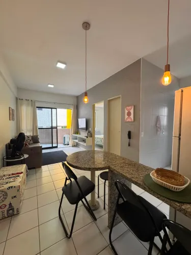 ALUGUEL - QUARTO E SALA | TOTALMENTE MOBILIADO | ANDAR ALTO | NASCENTE | LAZER