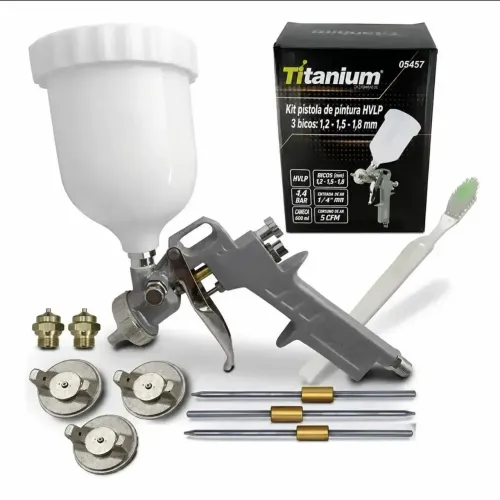 Sem taxa de entrega Pistola HVLP titanium 