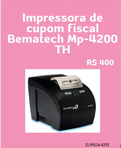 Impressora cupom fiscal bematech