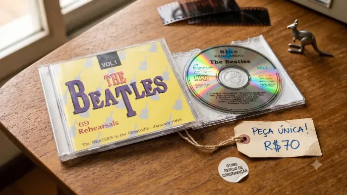 Relíquia Rara: CD The Beatles - '69 Rehearsals Vol. 1 (Gravadora Blue Kangaroo) - Peça de