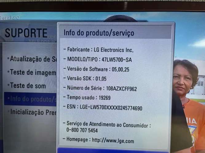 Vendo uma tv LG 47 polegadas, não é smart