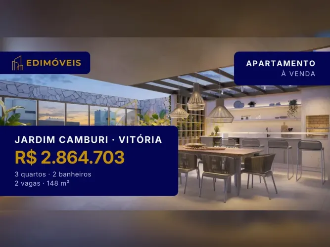 Oportunidade em Jardim Camburi: Apartamento 3 quartos com lazer completo