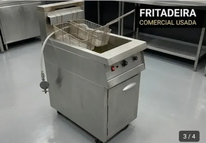 Fritadeira Industrial a Gás PPIENK - Zona Fria com Painel Digital