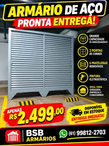 Armários de casa e garagem em aço