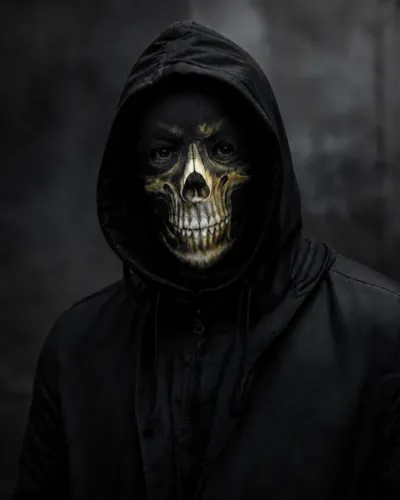 Máscara balaclava Skull Caveira 3D | Cosplay, fantasia - Importado Inglaterra, nova