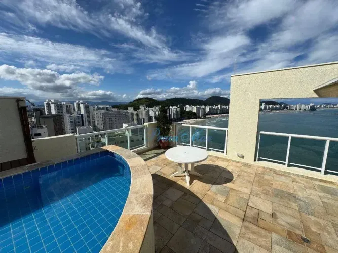 Cobertura com piscina privativa à venda, 196 m² por R$ 2.200.000 - Astúrias - Guarujá/SP