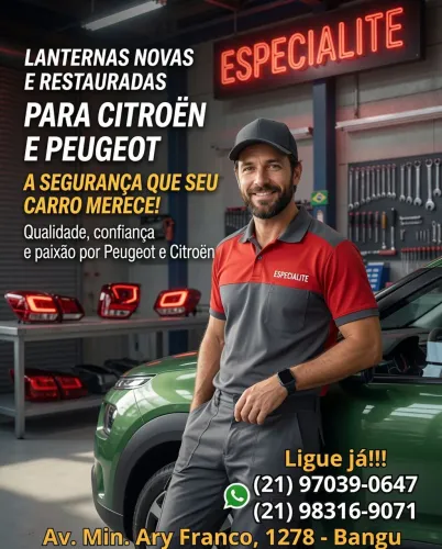 Lanternas e Faróis de Citroën e Peugeot na PROMOÇÃO. Aproveite e faça esse gol de placa!