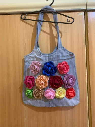 Bolsa jeans artesanal