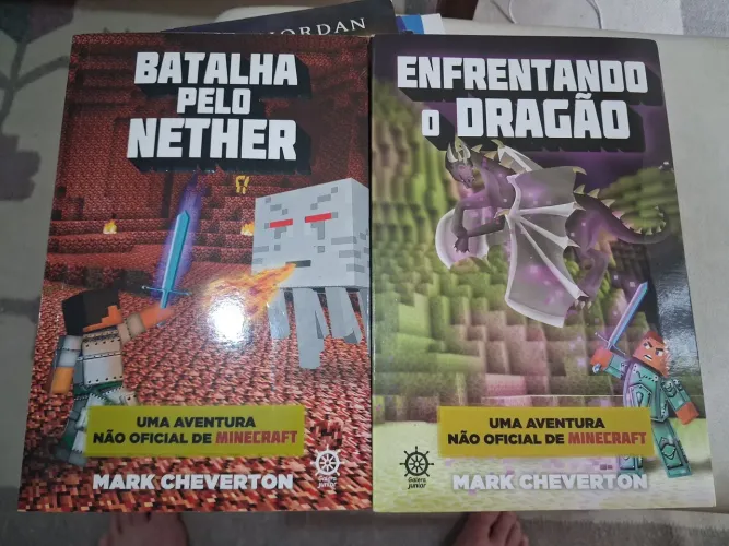 Kit com 2 Livros BATALHA PELO NETHER e ENFRENTANDO O DRAGÃO em excelente estado!!!
