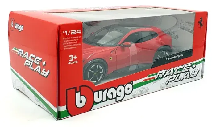Miniatura Ferrari Purosangue 1:24 Bburago Race & Play (19cm)