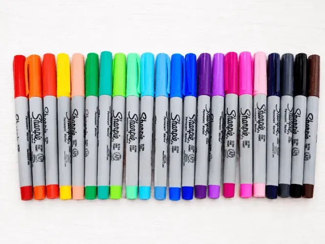 kit 24 marcadores permanentes sharpie