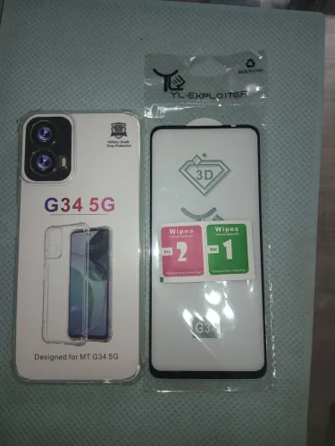 Kit Capinha e película Moto G34