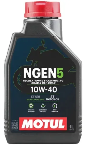 Óleo Motul NGEN5 10W40 e 10W30 1L - Semi Sintético Ester 4T Lacrado