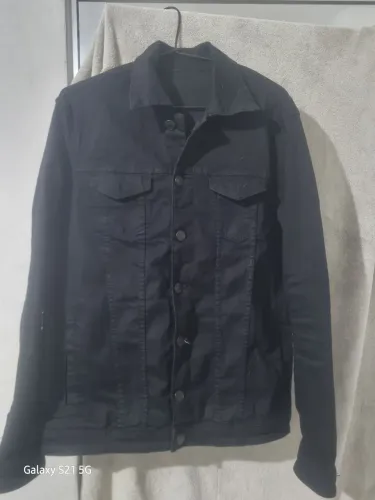 Jaqueta jeans preta nova M