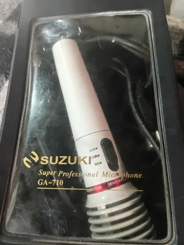 microfone vintage suzuki GA-710 super profissional