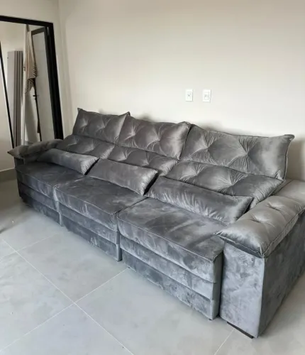 Sofá Poliana 2.90m - Cinza