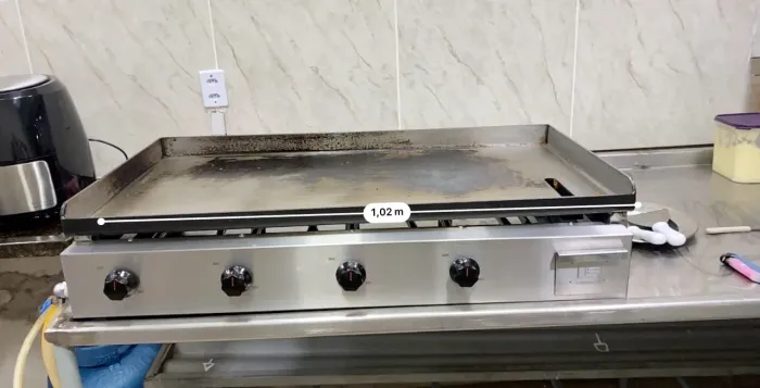 Chapa inox industrial 1m Edanca 1 linha