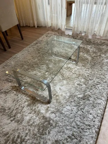 Mesa vidro Tok Stok