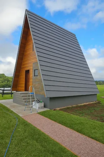 Chalé com terreno incluso parcelado carnê