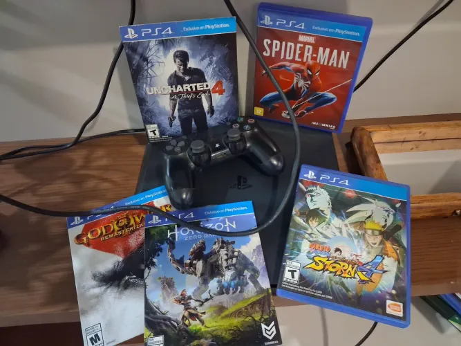 Ps4 slim com jogos