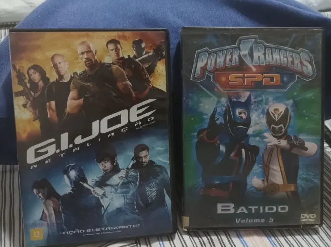 Dvd G.I.Joe e Power Rangers S.P.D originais 