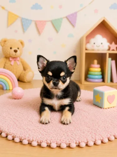 Filhote de chihuahua micro , cor rara .