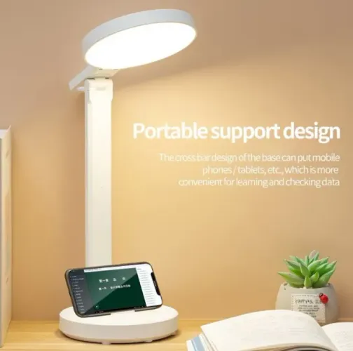 LUMINÁRIA LED GRANDE DE MESA PROTEÇÃO PARA OS OLHOS REDONDA MONOCHROME LIGHT COM CAIXA 