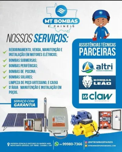 Bomba Solar para Poço Artesiano | Promoção Fazenda e Gado - Cuiabá MT