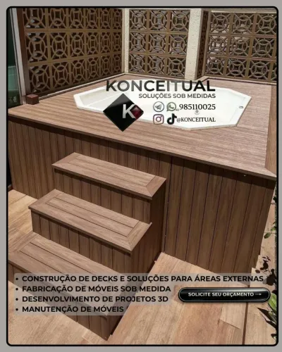 Decks e Ripados em WPC madeira plástica