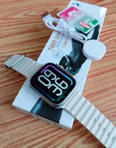 Smartwatch T800 Ultra cinza - Novo - Entregamos
